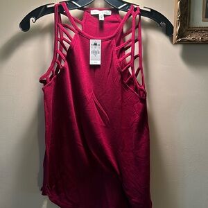 Express tank  top with cut outs